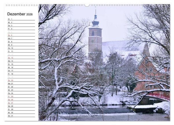 Produktbild: Crailsheim - Stimmungsvolle Momente (hochwertiger Premium Wandkalender 2026 DIN A2 quer), Kunstdruck in Hochglanz