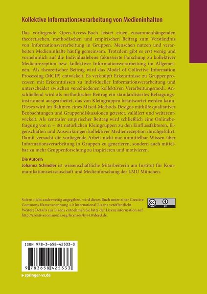 Produktbild: Kollektive Informationsverarbeitung von Medieninhalten