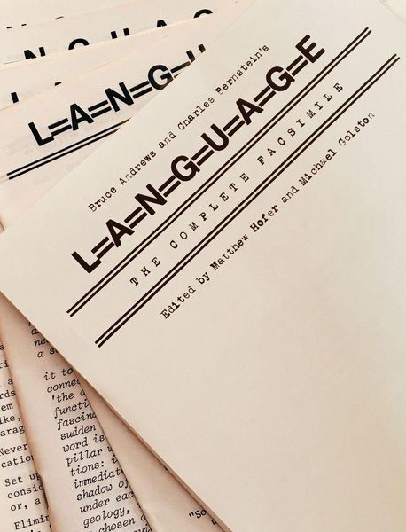 Produktbild: Bruce Andrews and Charles Bernstein's L=a=n=g=u=a=g=e
