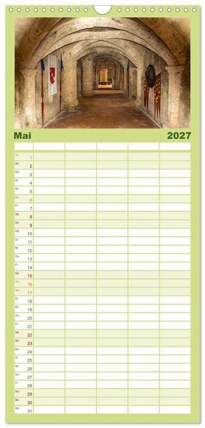 Produktbild: Familienplaner 2027 - Burghausen an der Salzach mit 5 Spalten (Wandkalender, 21 x 45 cm) CALVENDO