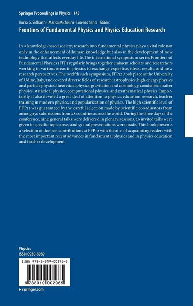 Produktbild: Frontiers of Fundamental Physics and Physics Education Research