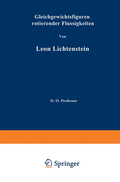 Produktbild: Gleichgewichtsfiguren Rotierender Fl&uuml;ssigkeiten
