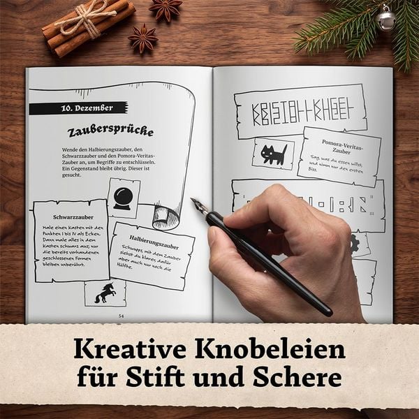 Produktbild: Das geheimnisvolle R&auml;tsel-Adventskalender-Buch f&uuml;r Potter-Fans &ndash; Der inoffizielle Weihnachts-Countdown
