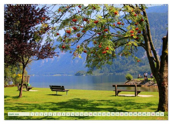Produktbild: Hallstatt, Marktgemeinde am Hallst&auml;tter See (Wandkalender 2026 DIN A2 quer), CALVENDO Monatskalender