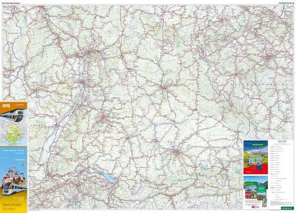 Produktbild: freytag & berndt Rail Travel Map Deutschland 1:500.000