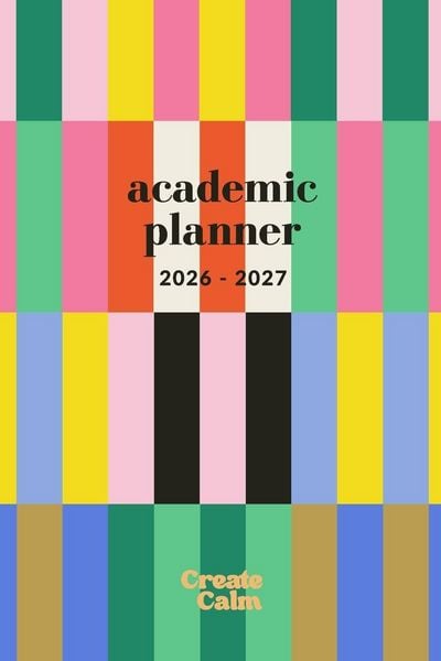 Produktbild: Colorful Stripes Weekly & Monthly Academic Planner 26-27