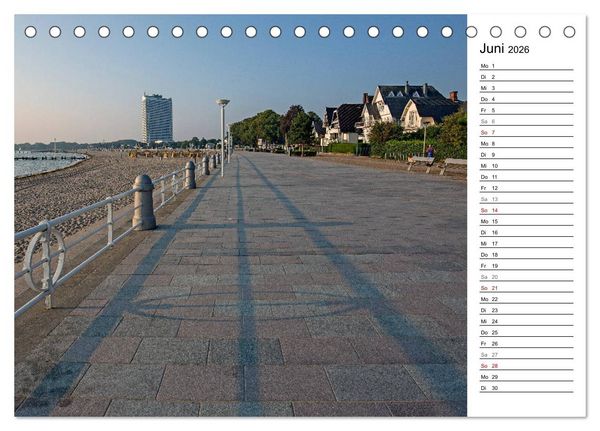Produktbild: Ostseeheilbad Travem&uuml;nde - Die sch&ouml;nste Tochter L&uuml;becks (Tischkalender 2026 DIN A5 quer), CALVENDO Monatskalender