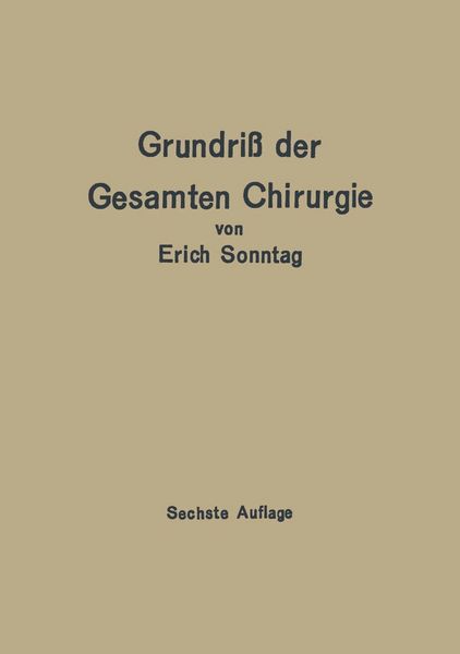 Produktbild: Grundri&szlig; der gesamten Chirurgie