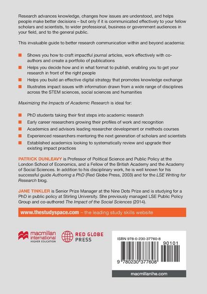 Produktbild: Maximizing the Impacts of Academic Research