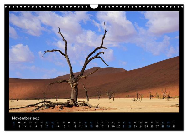 Produktbild: Namibia 2026 Farben der W&uuml;ste (Wandkalender 2026 DIN A3 quer), CALVENDO Monatskalender