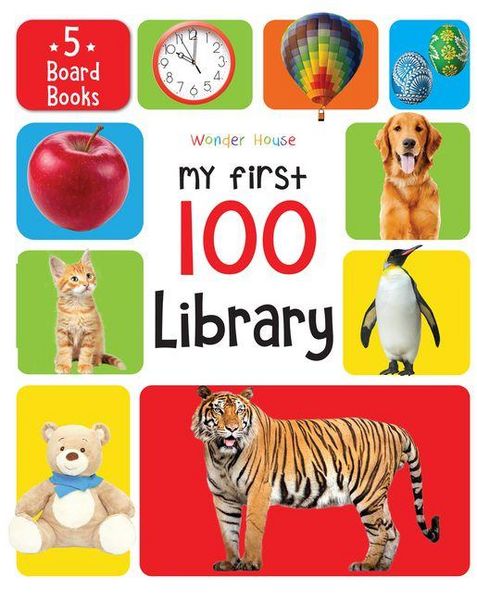 Produktbild: My First 100 Library: Boxset of 5 Early Learning Board Books for Kids/Children (Homeschool / Preschool / Baby/Toddler)