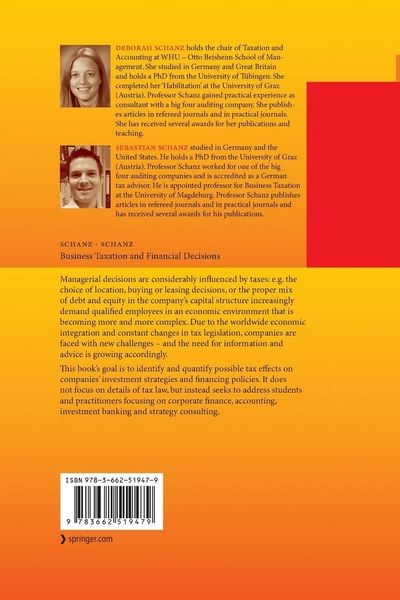 Produktbild: Business Taxation and Financial Decisions