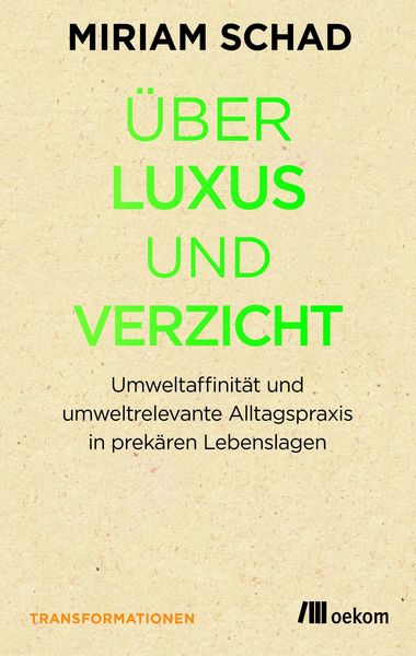 Produktbild: &Uuml;ber Luxus und Verzicht