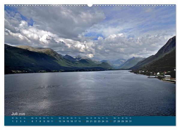 Produktbild: Norwegen atemberaubende Landschaft (Wandkalender 2026 DIN A2 quer), CALVENDO Monatskalender