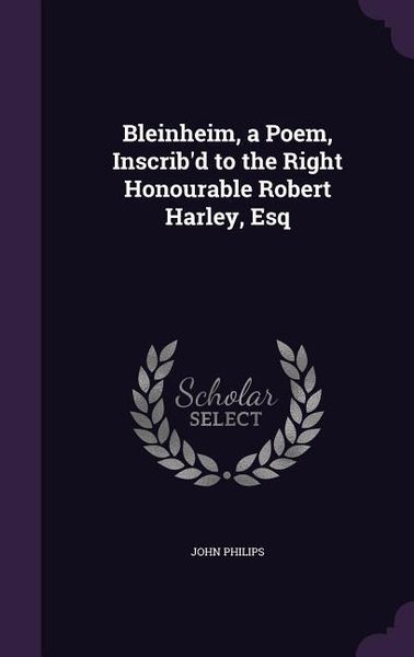 Produktbild: BLEINHEIM A POEM INSCRIBD TO T