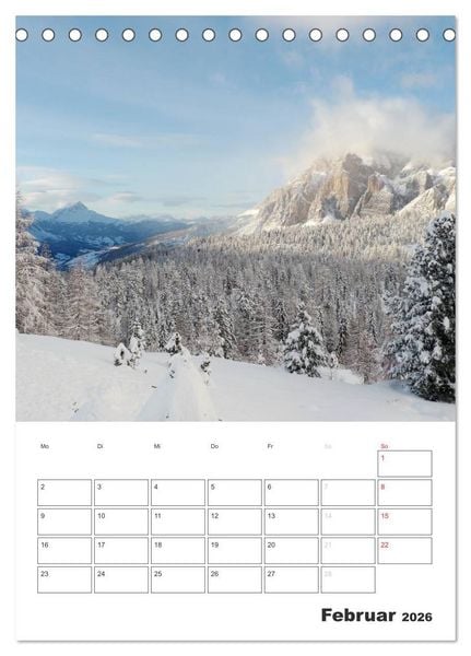 Produktbild: Alta Badia &ndash; Traumlandschaft f&uuml;r Bergsteiger und Wanderer (Tischkalender 2026 DIN A5 hoch), CALVENDO Monatskalender