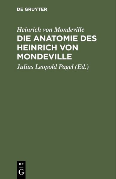 Produktbild: Die Anatomie des Heinrich von Mondeville
