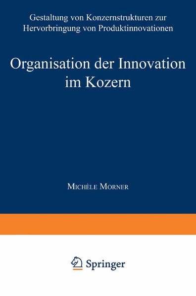 Produktbild: Organisation der Innovation im Konzern