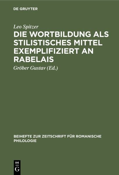 Produktbild: Die Wortbildung als stilistisches Mittel exemplifiziert an Rabelais