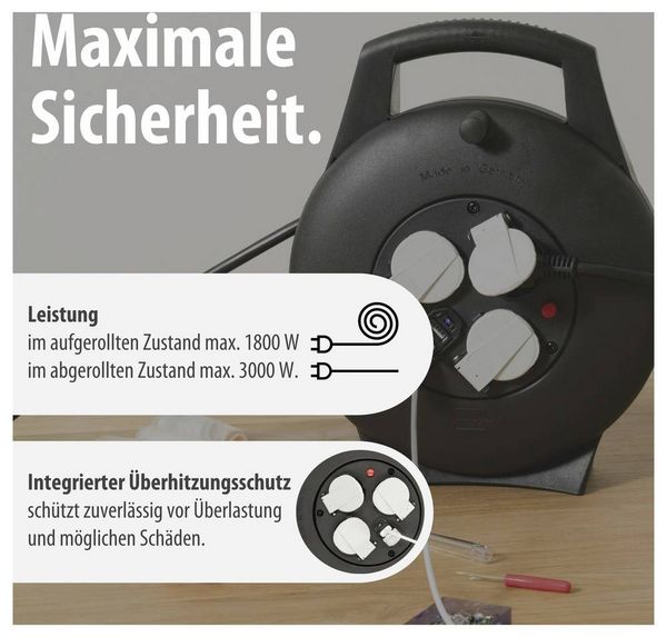 Produktbild: Brennenstuhl 1093900600 Kabeltrommel 10m