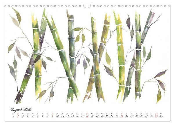 Produktbild: Asiatische Tuschmalerei (Wandkalender 2026 DIN A3 quer), CALVENDO Monatskalender