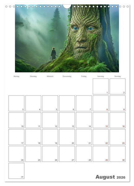 Produktbild: Der Zauberwald Eine geheimnisvolle Reise (Wandkalender 2026 DIN A3 hoch), CALVENDO Monatskalender