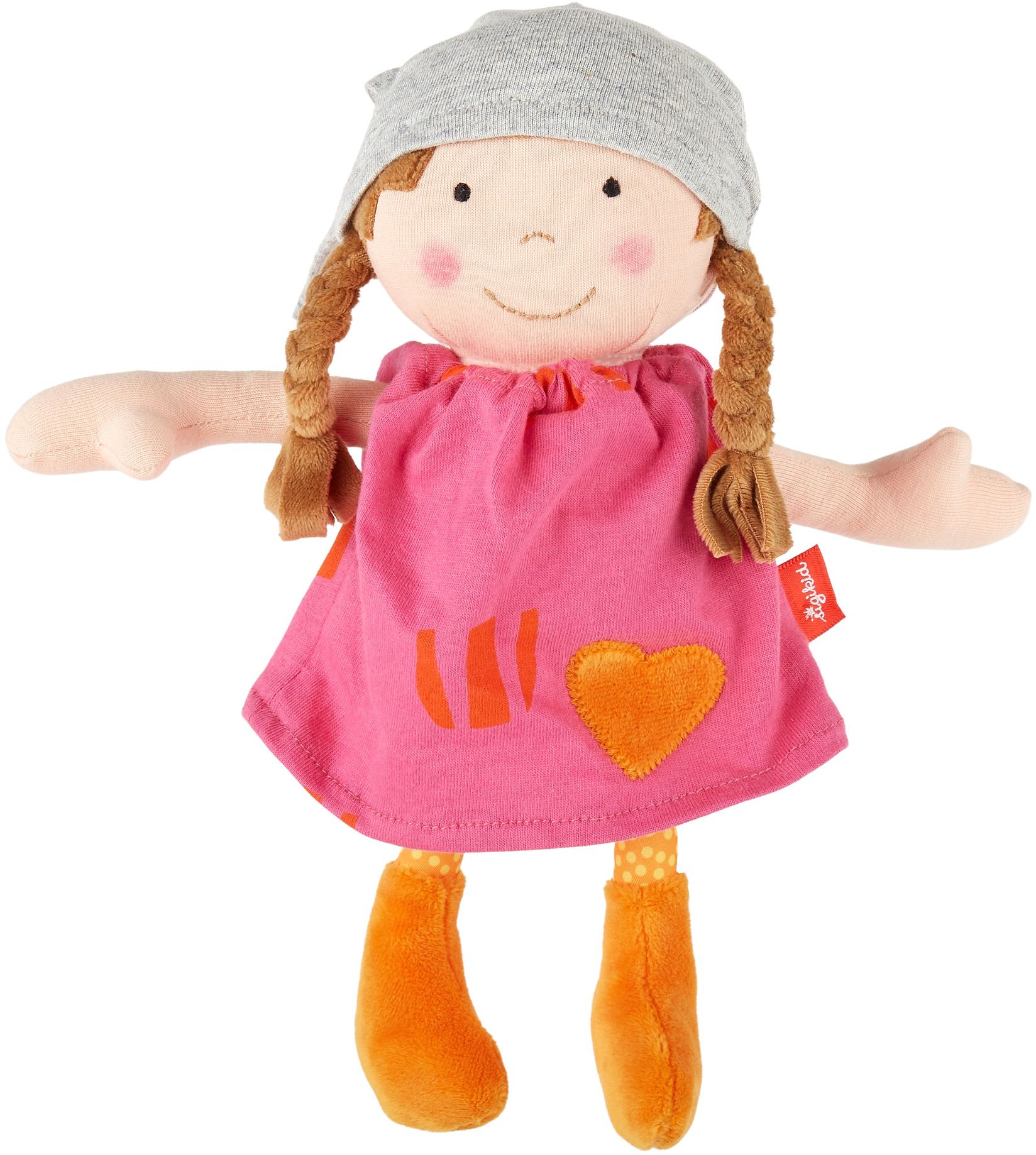 Produktbild: sigikid 39409 - Puppe Brenda Bilipup pink, Lernpuppe, Stoffpuppe, 24 cm