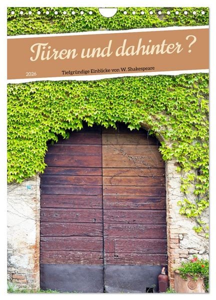 Produktbild: T&uuml;ren und dahinter ? (Wandkalender 2026 DIN A4 hoch), CALVENDO Monatskalender