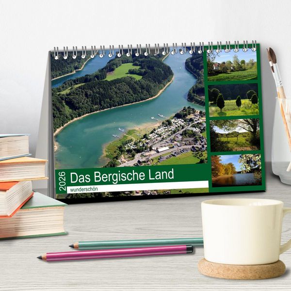 Produktbild: Das Bergische Land - wundersch&ouml;n (Tischkalender 2026 DIN A5 quer), CALVENDO Monatskalender