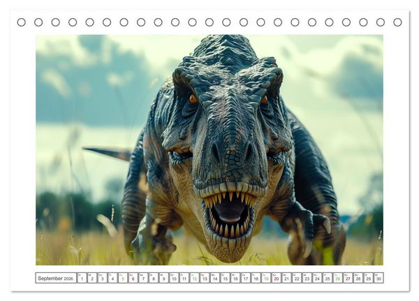 Produktbild: Giganten der Urzeit (Tischkalender 2026 DIN A5 quer), CALVENDO Monatskalender