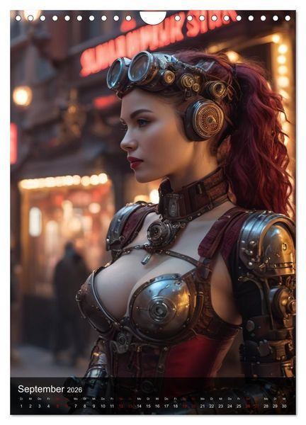 Produktbild: Steampunk - Stadtleben - Rotlichtviertel (Wandkalender 2026 DIN A4 hoch), CALVENDO Monatskalender