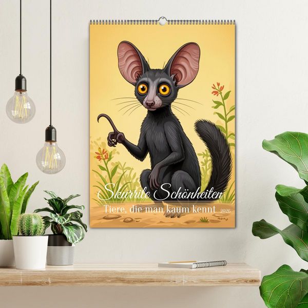 Produktbild: Skurrile Sch&ouml;nheiten &ndash; Tiere, die man kaum kennt (Wandkalender 2026 DIN A2 hoch), CALVENDO Monatskalender
