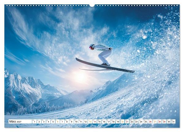 Produktbild: Winterwelten (hochwertiger Premium Wandkalender 2027 DIN A2 quer), Kunstdruck in Hochglanz