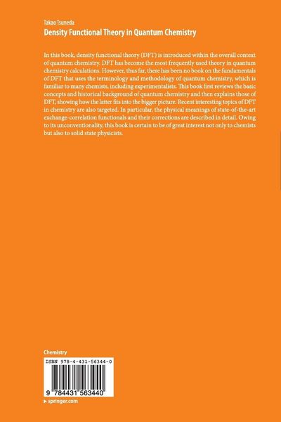 Produktbild: Density Functional Theory in Quantum Chemistry