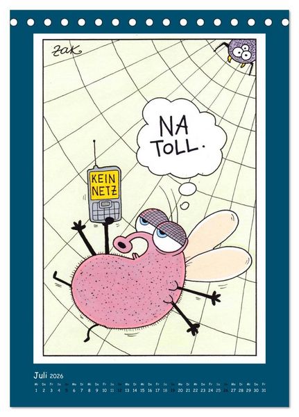 Produktbild: Na Toll! Comics von Martin Zak (Tischkalender 2026 DIN A5 hoch), CALVENDO Monatskalender