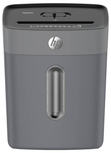 Produktbild: HP OneShred 815CC Aktenvernichter 8 Blatt Partikelschnitt P-4 15 l Vernichtet auch B&uuml;roklammern, Heftklammern, Kreditkarte
