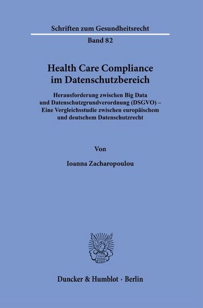 Produktbild: Health Care Compliance im Datenschutzbereich