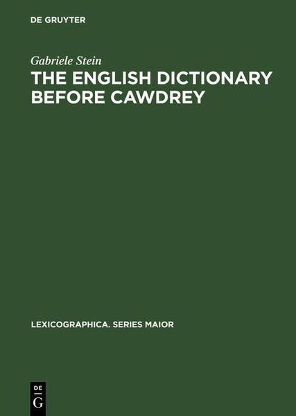 Produktbild: The English Dictionary before Cawdrey