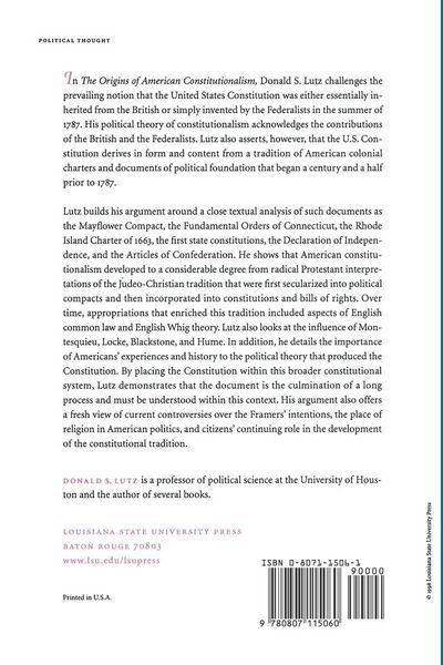 Produktbild: The Origins of American Constitutionalism