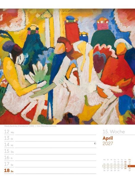 Produktbild: Kunstwelt Wochenplaner Kalender 2027 | Impressionismus und Klassische Moderne