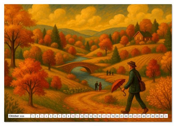 Produktbild: Zw&ouml;lf Momente (Wandkalender 2026 DIN A2 quer), CALVENDO Monatskalender