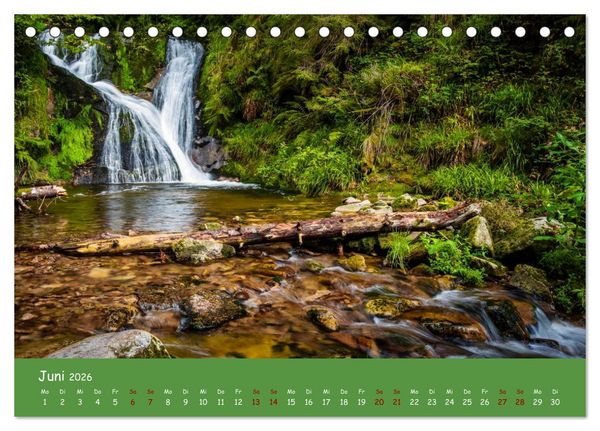Produktbild: Wassertr&auml;ume im Schwarzwald (Tischkalender 2026 DIN A5 quer), CALVENDO Monatskalender