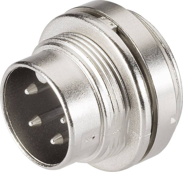 Produktbild: binder 09-0307-00-03 Rundstecker Flanschstecker Gesamtpolzahl: 3 Serie (Rundsteckverbinder): 581 1 St.