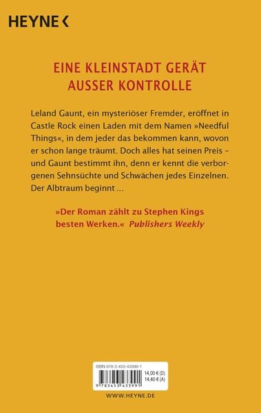 Produktbild: In einer kleinen Stadt (Needful Things)
