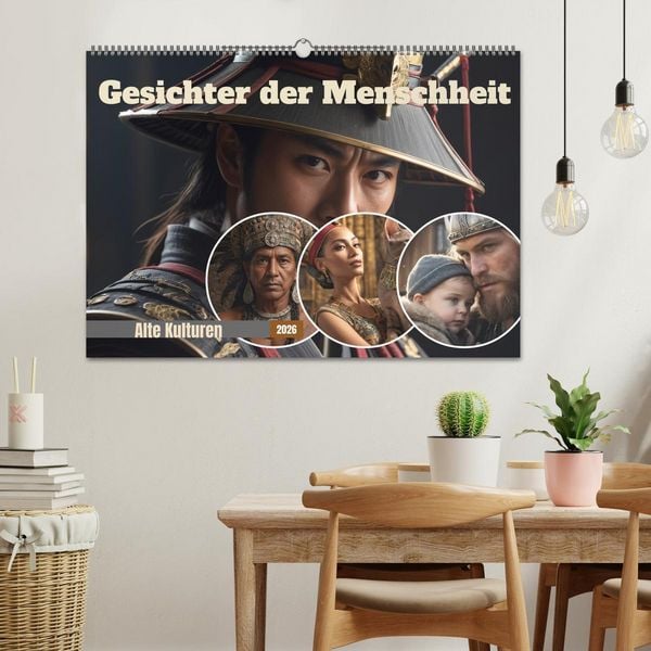 Produktbild: Gesichter der Menschheit (Wandkalender 2026 DIN A2 quer), CALVENDO Monatskalender