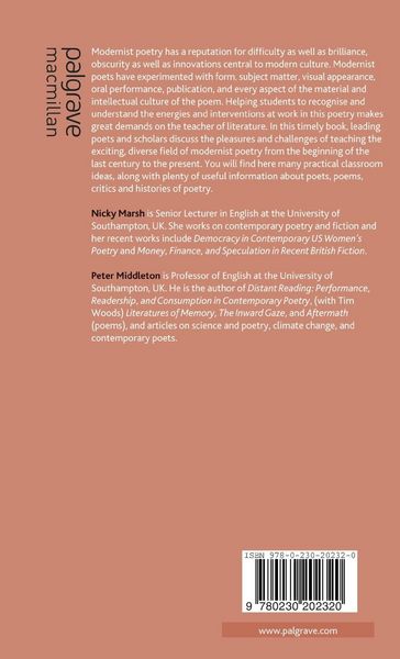 Produktbild: Teaching Modernist Poetry