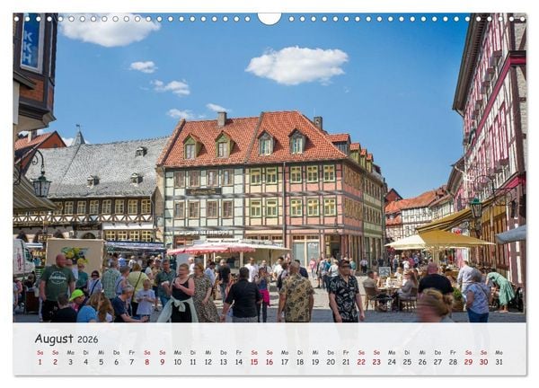 Produktbild: Wernigerode - Historische Fachwerkstadt am Harz (Wandkalender 2026 DIN A3 quer), CALVENDO Monatskalender