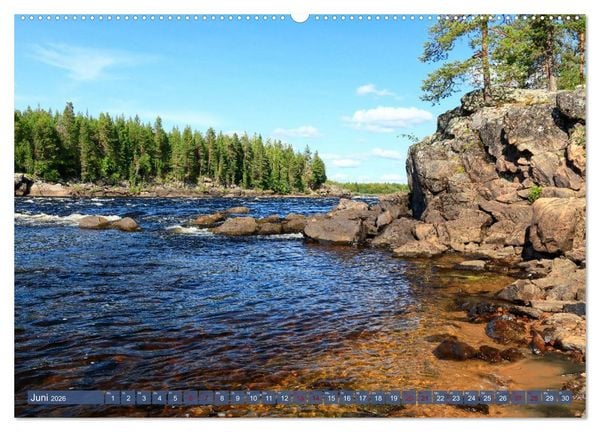 Produktbild: Finnisch Lappland (hochwertiger Premium Wandkalender 2026 DIN A2 quer), Kunstdruck in Hochglanz