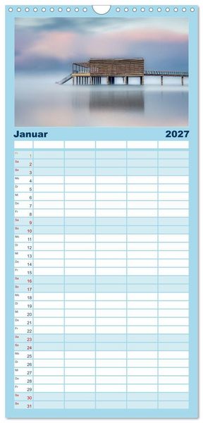 Produktbild: Familienplaner 2027 - Bodensee Weitblicke mit 5 Spalten (Wandkalender, 21 x 45 cm) CALVENDO
