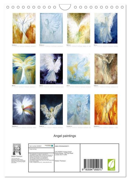 Produktbild: Angel paintings (Wall Calendar 2027 DIN A4 portrait), CALVENDO 12 Month Wall Calendar